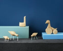 Normann Copenhagen Shorebird, Petit Modèle, Pattes Blanches -Magasin De Rénovation Domiciliaire 1001 Shorebird Swan Ducky 1