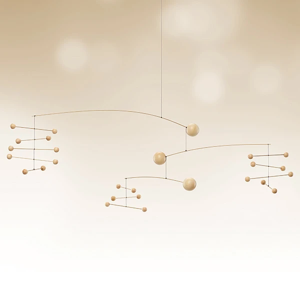 Flensted Mobiles Mobile Symphony 85 cm, Naturel 4 Flensted Mobiles Mobile Symphony 85 cm, Naturel – Image 2