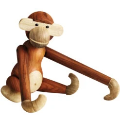 Kay Bojesen Wooden Monkey, Grand Modèle, Teck