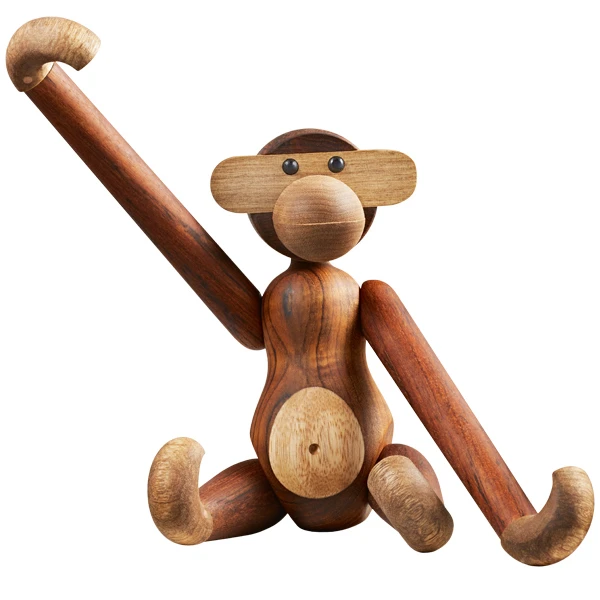 Kay Bojesen Wooden Monkey, Modèle Moyen, Teck 4 Kay Bojesen Wooden Monkey, Modèle Moyen, Teck – Image 2