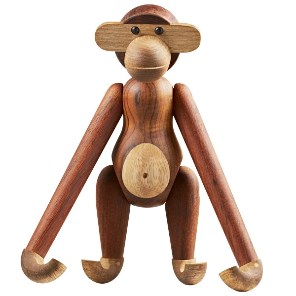 Kay Bojesen Wooden Monkey, Modèle Moyen, Teck 6 Kay Bojesen Wooden Monkey, Modèle Moyen, Teck – Image 4