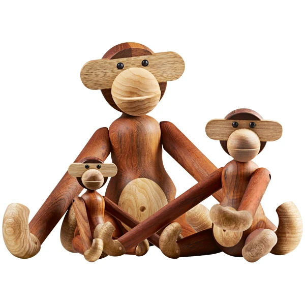 Kay Bojesen Wooden Monkey, Modèle Moyen, Teck 7 Kay Bojesen Wooden Monkey, Modèle Moyen, Teck – Image 5