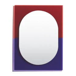 Petite Friture Miroir Wander, 67 x 90 cm, Violet - Rouge Brun