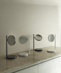 Normann Copenhagen Miroir De Table Pose, Blanc -Magasin De Rénovation Domiciliaire 2022 Pose Mirror Group Black White