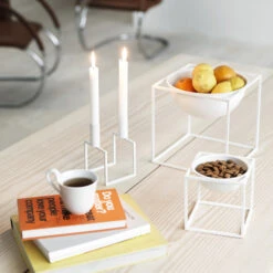 By Lassen Bol Kubus, Petit Modèle, Blanc -Magasin De Rénovation Domiciliaire 24ByLassen iso