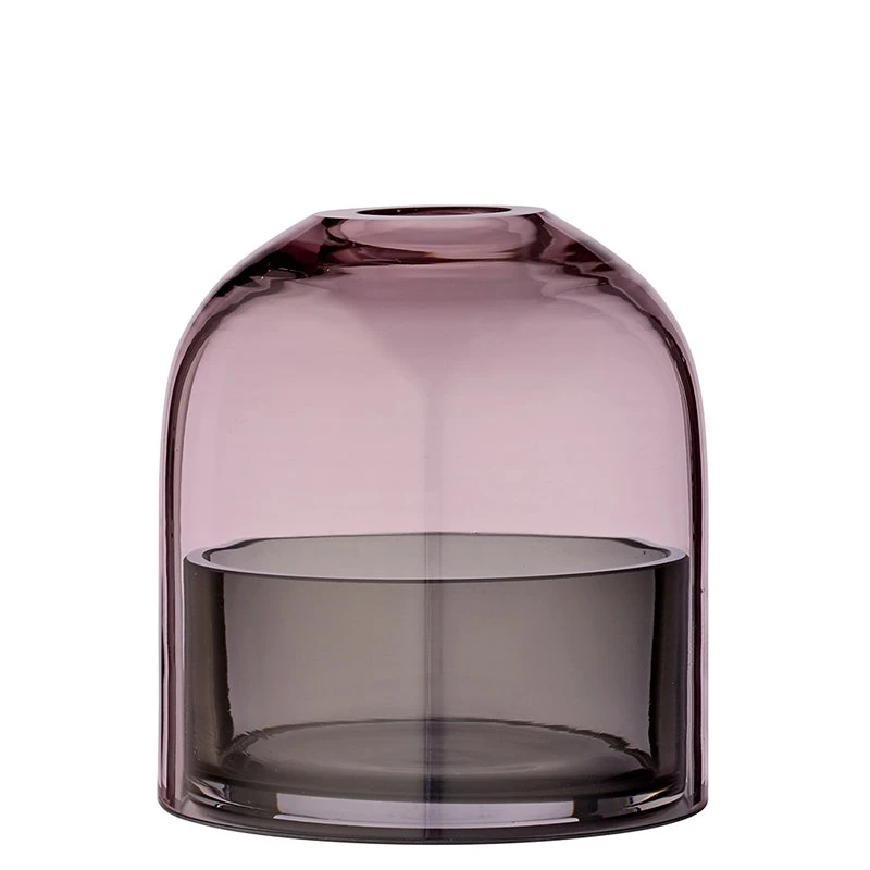 AYTM Photophore En Forme De Lanterne Tota, Rose - noir 4 AYTM Photophore En Forme De Lanterne Tota, Rose - noir – Image 2