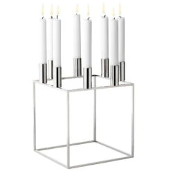 By Lassen Chandelier Kubus 8, Nickel