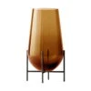 MENU Vase Moyen Échasse, Ambre -Magasin De Rénovation Domiciliaire 4796929 chasse vase Medium Amber Glass Bronze Brass EE