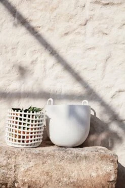 Ferm LIVING Grand Pot Speckle, Blanc Cassé -Magasin De Rénovation Domiciliaire 48 1490 1