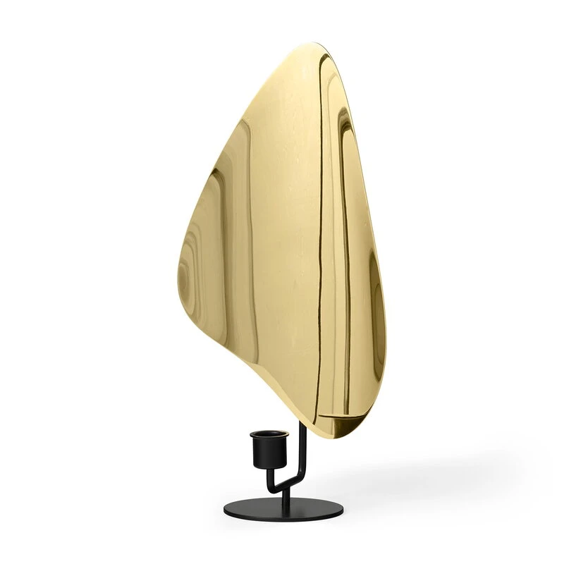 MENU Porte-bougie Flambeau, 34 cm, Noir - Laiton – Image 2