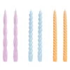 HAY Bougies Long Twist, Lot De 6, Lilas - bleu Clair - dark Peach 1 HAY Bougies Long Twist, Lot De 6, Lilas - bleu Clair - dark Peach -Magasin De Rénovation Domiciliaire 541308 Candle Long Mix Set of 6 lilac light blue dark peach EEHA