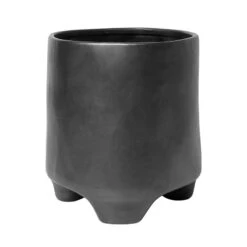 Ferm LIVING Pot De Fleurs Esca, Petit Modèle, 17 cm, Noir
