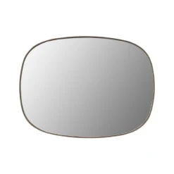 Muuto Petit Miroir Framed, Taupe - Transparent