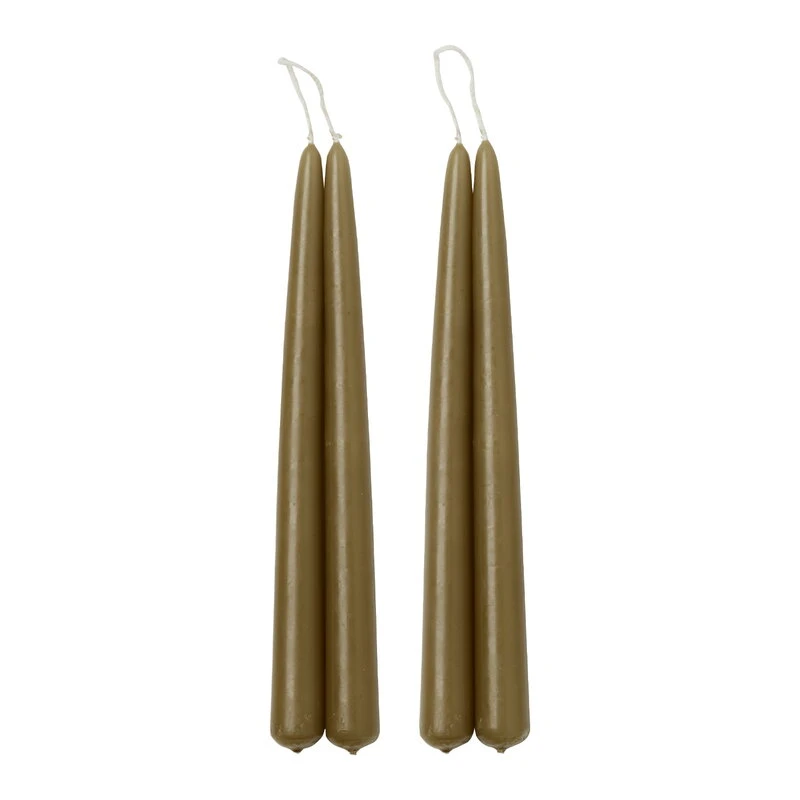 Applicata Bougie Blossom, Lot De 4, Vert Olive 3 Applicata Bougie Blossom, Lot De 4, Vert Olive