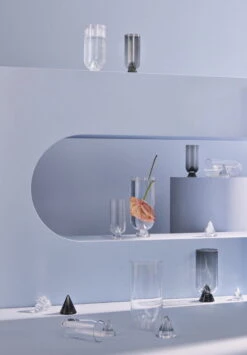 AYTM Vase Glacies, M, Transparent -Magasin De Rénovation Domiciliaire AYTM D3 17 205