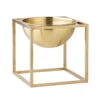 By Lassen Bol Kubus, Petit Modèle, Plaqué Or -Magasin De Rénovation Domiciliaire BYBL20701