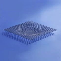 Fundamental Berlin Plateau Gravity, 36 X 36 cm, Acier Inoxydable -Magasin De Rénovation Domiciliaire GRV CP Blue diago