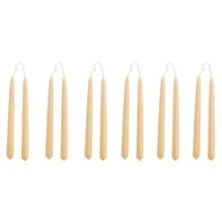 HAY Bougies Mini Conical, Lot De 12, Beige