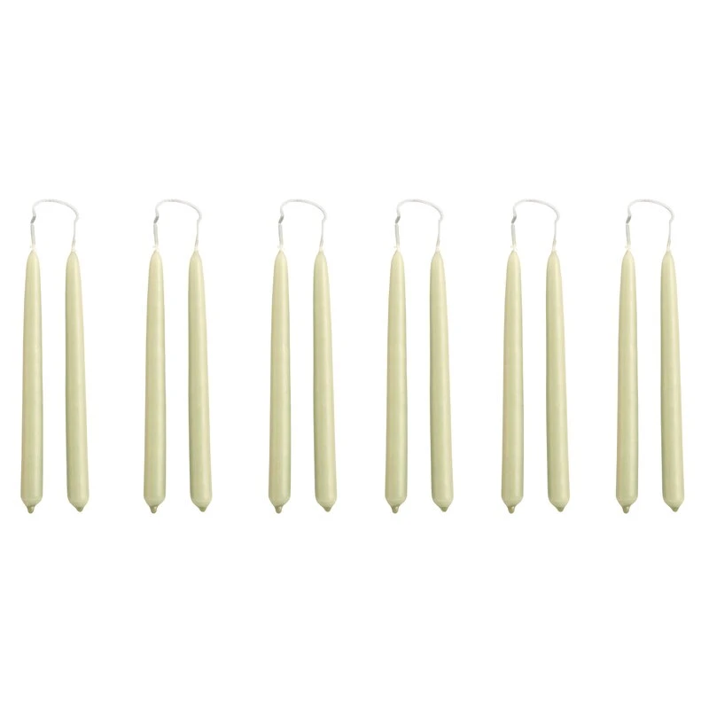 HAY Bougies Mini Conical, Lot De 12, Vert Clair 3 HAY Bougies Mini Conical, Lot De 12, Vert Clair