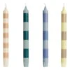 HAY Bougie Stripe, Lot De 4, Douce 2 HAY Bougie Stripe, Lot De 4, Douce -Magasin De Rénovation Domiciliaire HA542287