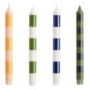 HAY Bougies Stripe, Lot De 4, Vert -Magasin De Rénovation Domiciliaire HA542288