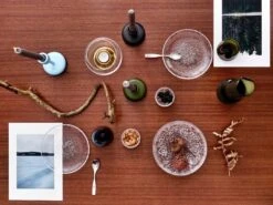 Iittala Bougeoir Pour Bougie Chauffe-plat Kaasa, Transparent - Rose Doré -Magasin De Rénovation Domiciliaire Iittala 2018 Nappula Ultima Thule Kaasa Essence Citterio