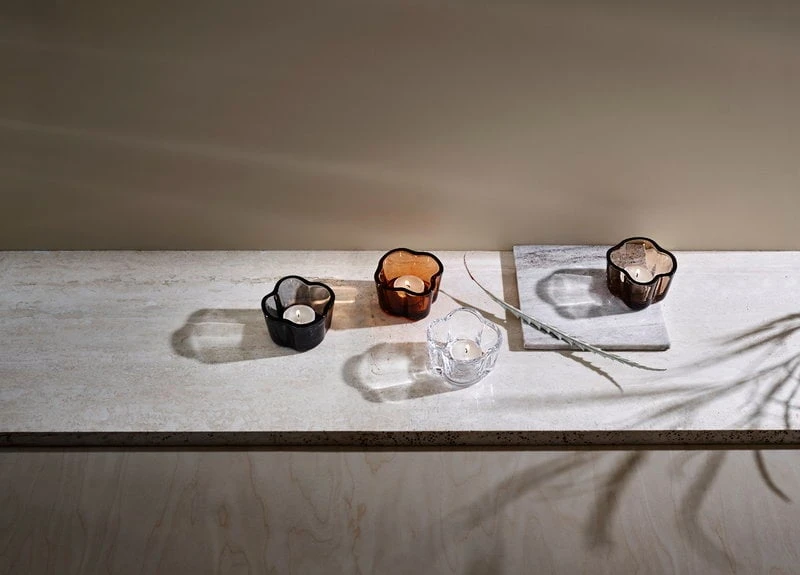 Iittala Bougeoir Pour Bougie Chauffe-plat Aalto 60 mm, Transparent 4 Iittala Bougeoir Pour Bougie Chauffe-plat Aalto 60 mm, Transparent – Image 2