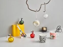 Iittala Pomme En Verre, 3 pièces, Jaune -Magasin De Rénovation Domiciliaire Iittala 2021 Oiva Toikka Collection 04 2