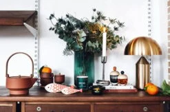 Katriina Nuutinen Boîte Lyyli, Petit Modèle, Orange - gris -Magasin De Rénovation Domiciliaire Joulu2 2017 suvi kesalainen