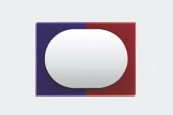 Petite Friture Miroir Wander, 67 x 90 cm, Violet - Rouge Brun -Magasin De Rénovation Domiciliaire M0890203 WANDER mirror 67x90 purple brown red 2