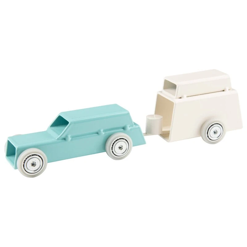 Magis ArcheToys, Voiture 2 Et Caravane, Vert Clair - blanc 3 Magis ArcheToys, Voiture 2 Et Caravane, Vert Clair - blanc