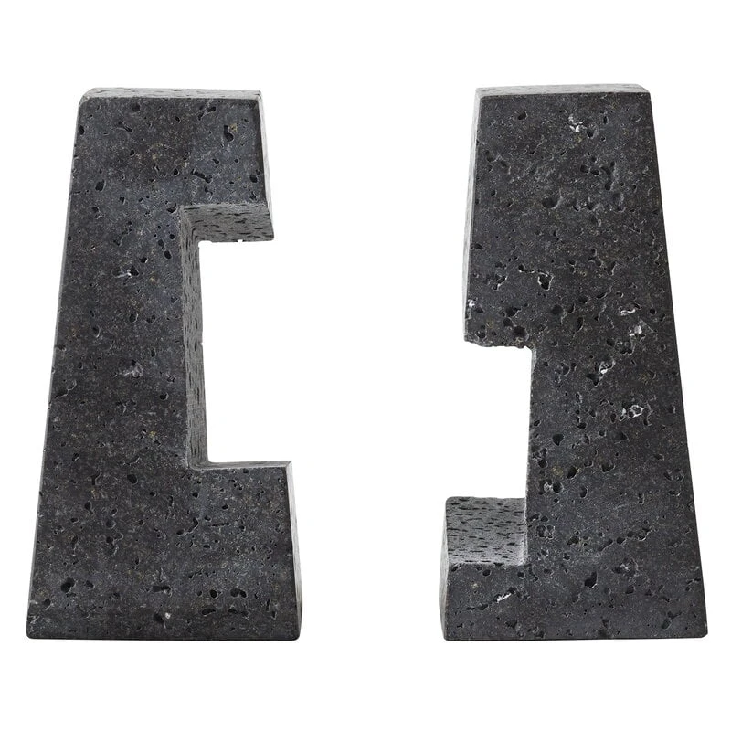 MENU Serre-livres Converge, Pierre De Lave 3 MENU Serre-livres Converge, Pierre De Lave