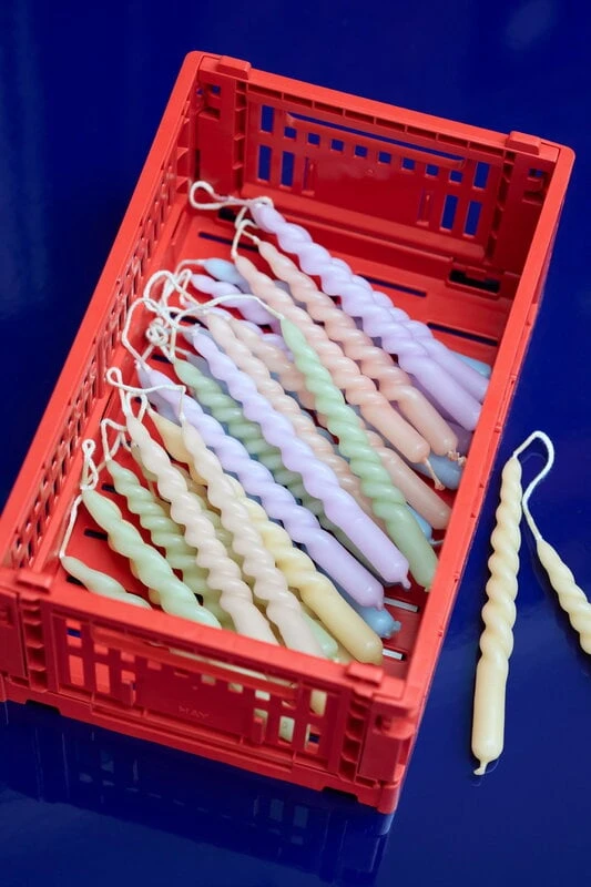 HAY Bougies Mini Swirl, 10 pièces, Lilas 4 HAY Bougies Mini Swirl, 10 pièces, Lilas – Image 2