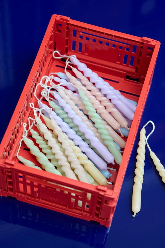 HAY Bougies Mini Swirl, 10 pièces, Rose Clair 4 HAY Bougies Mini Swirl, 10 pièces, Rose Clair – Image 2