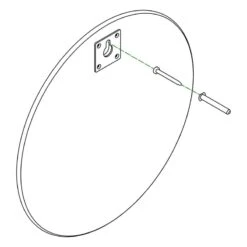 Montana Furniture Miroir Rond Montana Mini, 161 Mist -Magasin De Rénovation Domiciliaire Montana Mini Mirror Noticeboard AssemblyGuide Web 1