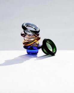 Nedre Foss Bougeoir Pour Bougie Chauffe-plat Sirkel, Bleu Cobalt -Magasin De Rénovation Domiciliaire NF 051018 0328