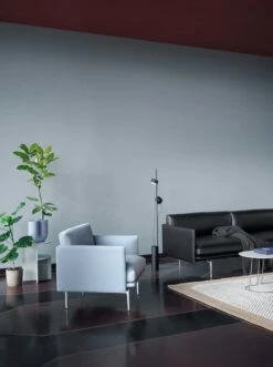 Muuto Vase Kink, Bleu Clair -Magasin De Rénovation Domiciliaire Outline chair vidar 723 3 refine leather black alu post lamp halves muuto org