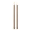 STOFF Copenhagen Bougies LED STOFF, 2 pièces, Sable