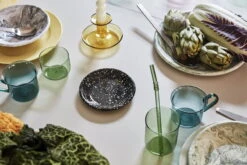 HAY Bougeoir Flare, Jaune 11 HAY Bougeoir Flare, Jaune -Magasin De Rénovation Domiciliaire Soft Ice Sip swirl Flare yellow Enamel Dish sprinkle black