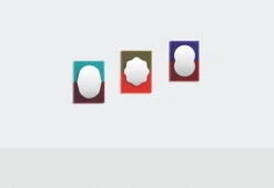 Petite Friture Miroir Wander, 40 x 55 cm, Violet - Rouge Brun -Magasin De Rénovation Domiciliaire WANDER small family