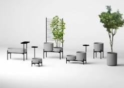 Elementa Pot De Fleurs Klorofyll, Modèle Moyen, Gris -Magasin De Rénovation Domiciliaire greyKlorofyllgreensetup3