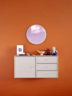 Montana Furniture Miroir Rond Montana Mini, 161 Mist -Magasin De Rénovation Domiciliaire montana mini makeuptable mushroom MIST h